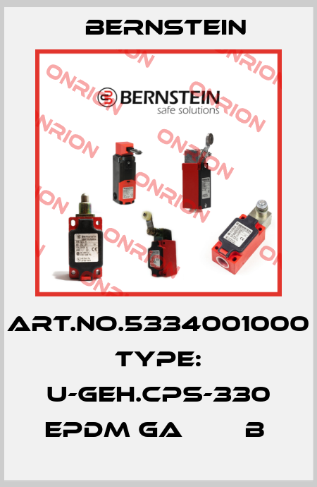 Art.No.5334001000 Type: U-GEH.CPS-330 EPDM GA        B  Bernstein