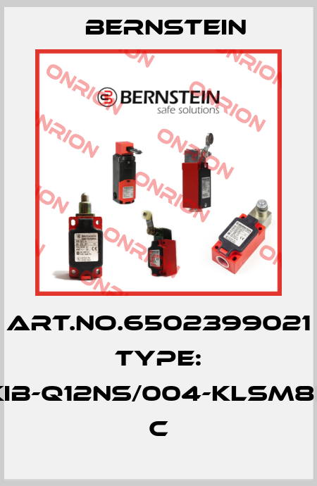 Art.No.6502399021 Type: KIB-Q12NS/004-KLSM8E         C Bernstein