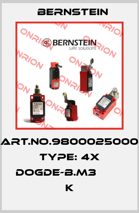 Art.No.9800025000 Type: 4X DOGDE-B.M3                K Bernstein