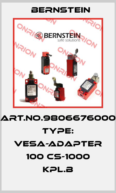Art.No.9806676000 Type: VESA-ADAPTER 100 CS-1000 KPL.B Bernstein