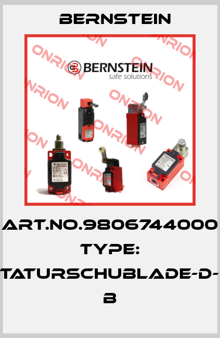 Art.No.9806744000 Type: TASTATURSCHUBLADE-D-USB      B Bernstein