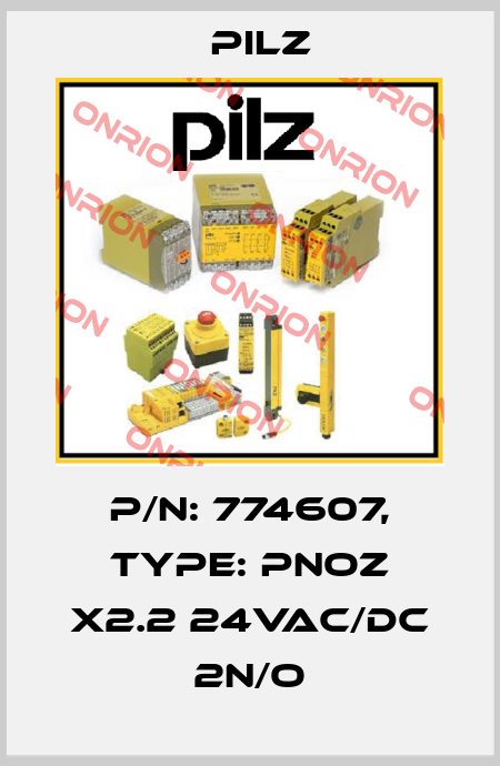 p/n: 774607, Type: PNOZ X2.2 24VAC/DC 2n/o Pilz