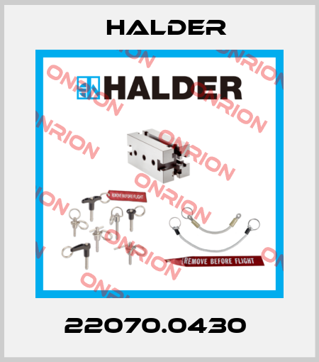 22070.0430  Halder