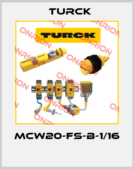 MCW20-FS-B-1/16  Turck