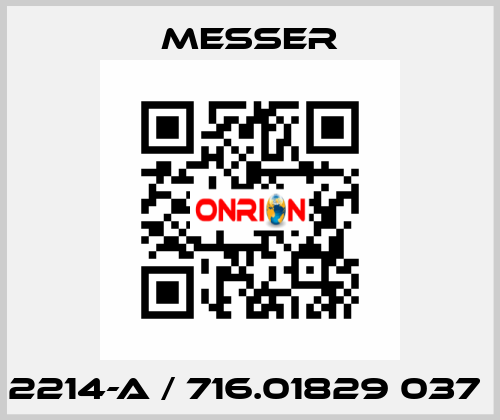 2214-A / 716.01829 037  Messer