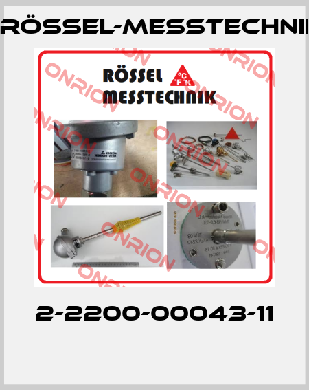 2-2200-00043-11  Rössel-Messtechnik