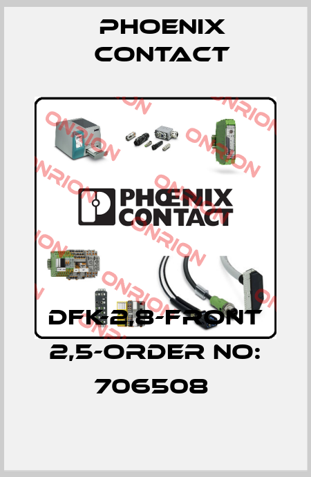 DFK-2,8-FRONT 2,5-ORDER NO: 706508  Phoenix Contact