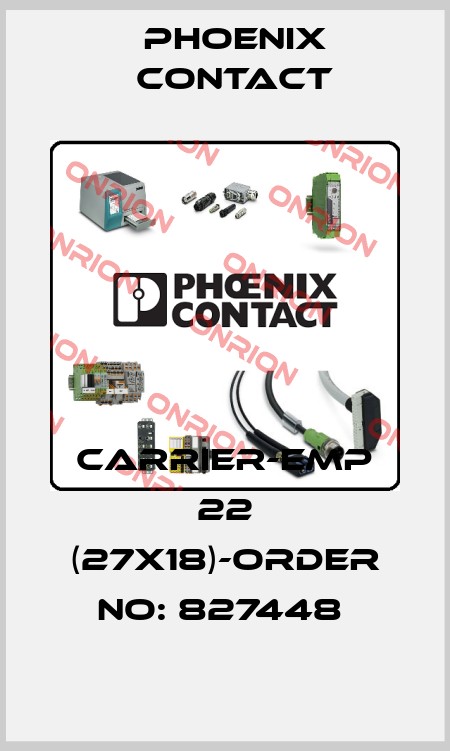 CARRIER-EMP 22 (27X18)-ORDER NO: 827448  Phoenix Contact