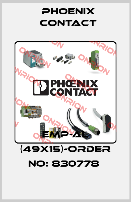 EMP-AL (49X15)-ORDER NO: 830778  Phoenix Contact
