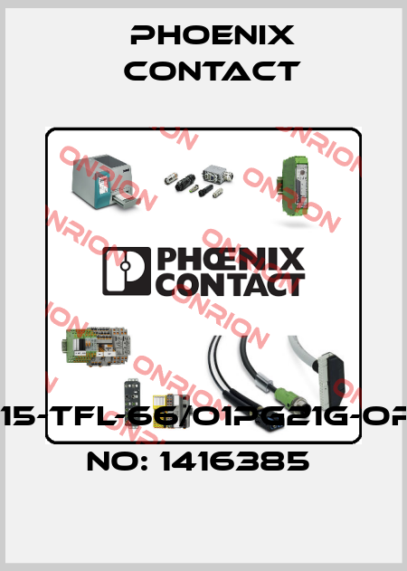 HC-D15-TFL-66/O1PG21G-ORDER NO: 1416385  Phoenix Contact