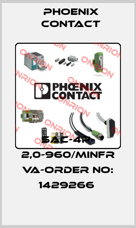SAC-4P- 2,0-960/MINFR VA-ORDER NO: 1429266  Phoenix Contact