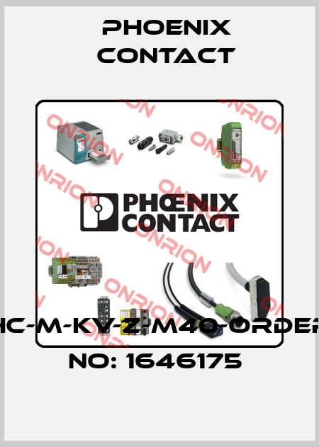 HC-M-KV-Z-M40-ORDER NO: 1646175  Phoenix Contact