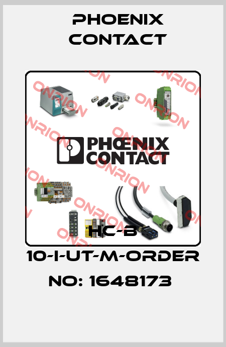 HC-B 10-I-UT-M-ORDER NO: 1648173  Phoenix Contact