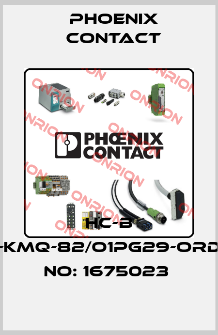 HC-B 32-KMQ-82/O1PG29-ORDER NO: 1675023  Phoenix Contact