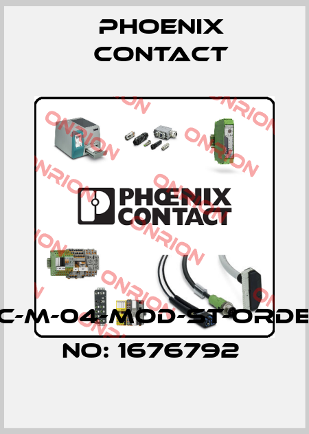 HC-M-04-MOD-ST-ORDER NO: 1676792  Phoenix Contact