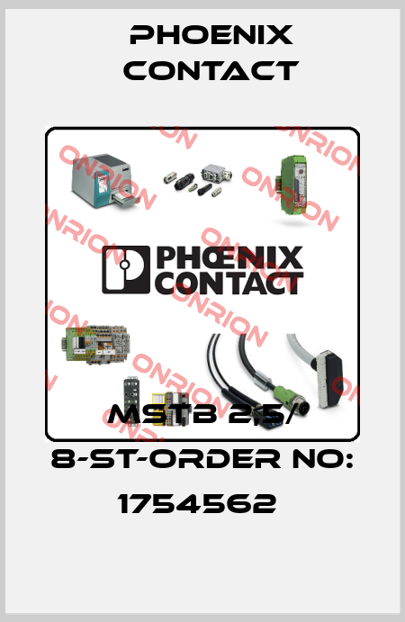 MSTB 2,5/ 8-ST-ORDER NO: 1754562  Phoenix Contact