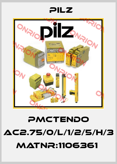 PMCtendo AC2.75/0/L/1/2/5/H/3 MatNr:1106361  Pilz