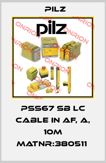 PSS67 SB LC Cable IN af, A, 10m MatNr:380511  Pilz