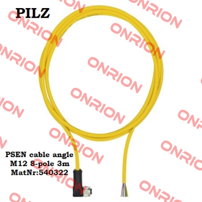 PSEN cable angle M12 8-pole 3m MatNr:540322 Pilz