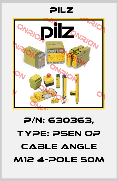 p/n: 630363, Type: PSEN op cable angle M12 4-pole 50m Pilz