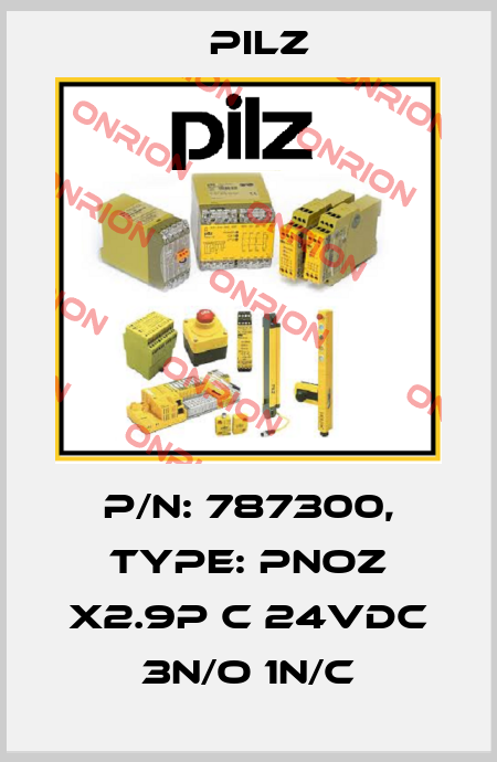 p/n: 787300, Type: PNOZ X2.9P C 24VDC 3n/o 1n/c Pilz