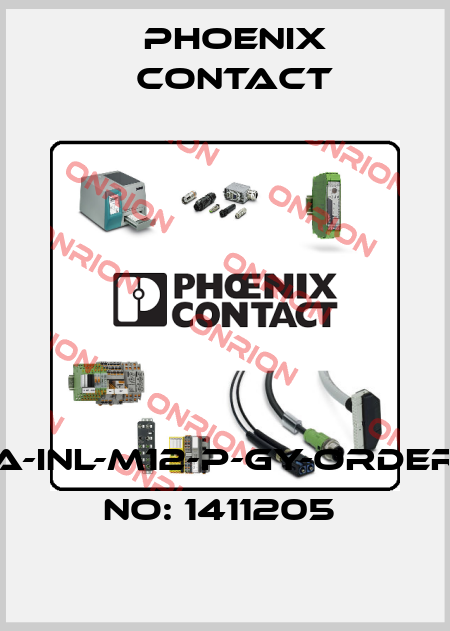 A-INL-M12-P-GY-ORDER NO: 1411205  Phoenix Contact