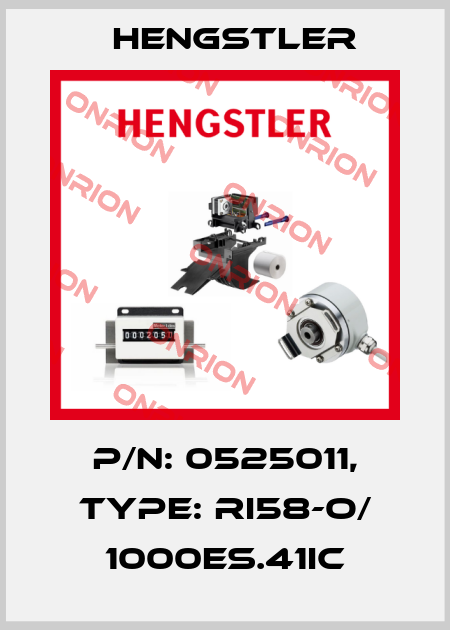 p/n: 0525011, Type: RI58-O/ 1000ES.41IC Hengstler