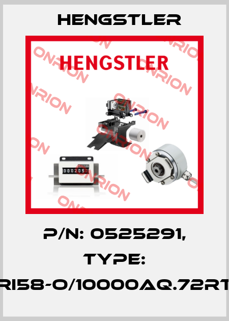 p/n: 0525291, Type: RI58-O/10000AQ.72RT Hengstler