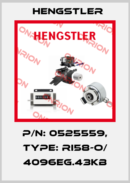 p/n: 0525559, Type: RI58-O/ 4096EG.43KB Hengstler