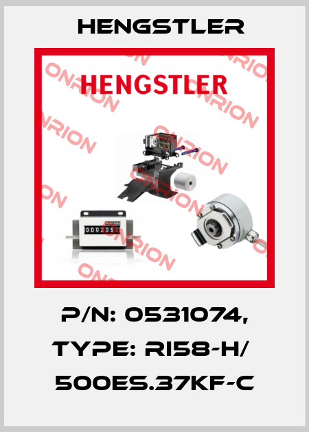 p/n: 0531074, Type: RI58-H/  500ES.37KF-C Hengstler