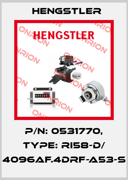 p/n: 0531770, Type: RI58-D/ 4096AF.4DRF-A53-S Hengstler