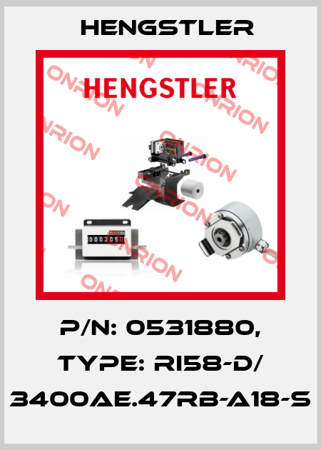 p/n: 0531880, Type: RI58-D/ 3400AE.47RB-A18-S Hengstler