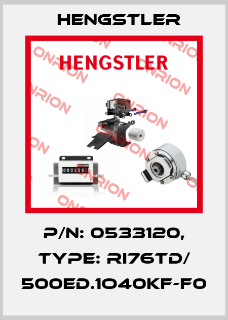 p/n: 0533120, Type: RI76TD/ 500ED.1O40KF-F0 Hengstler