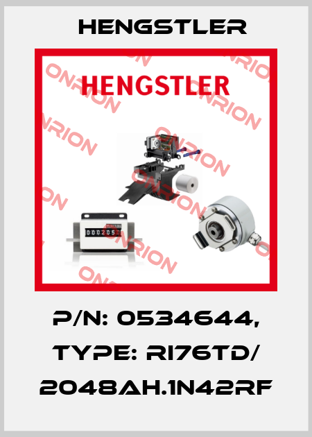 p/n: 0534644, Type: RI76TD/ 2048AH.1N42RF Hengstler