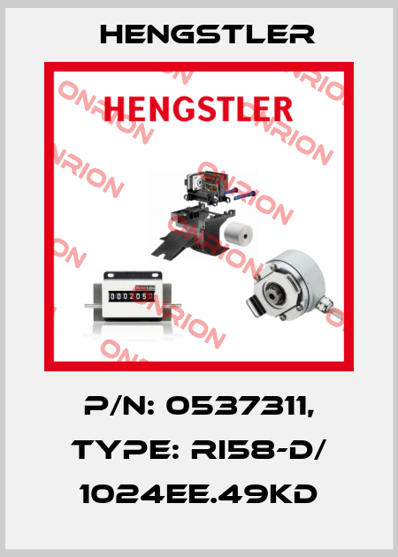p/n: 0537311, Type: RI58-D/ 1024EE.49KD Hengstler