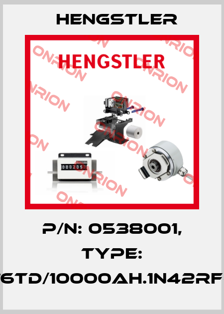 p/n: 0538001, Type: RI76TD/10000AH.1N42RF-F0 Hengstler