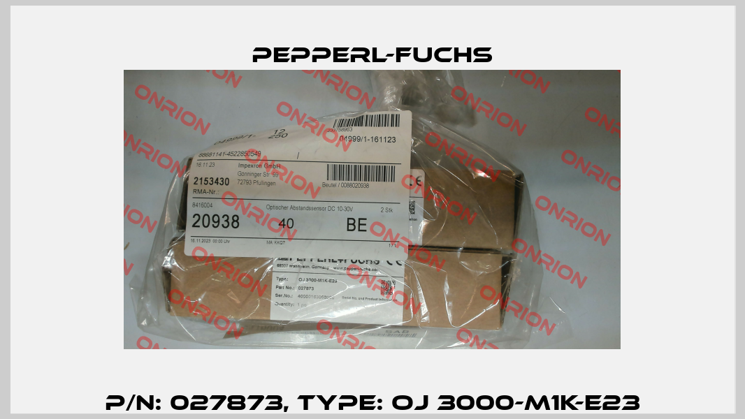p/n: 027873, Type: OJ 3000-M1K-E23 Pepperl-Fuchs