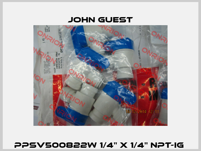 PPSV500822W 1/4" x 1/4" NPT-IG  John Guest