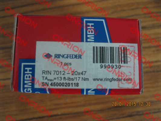 RFN 7012 20x47  Ringfeder