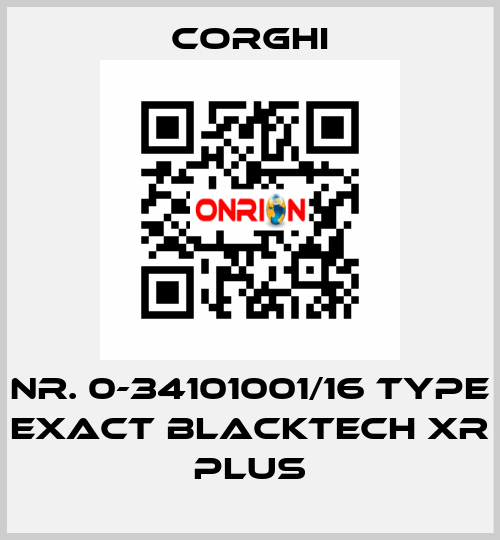 Nr. 0-34101001/16 Type EXACT BlackTech XR PLUS Corghi