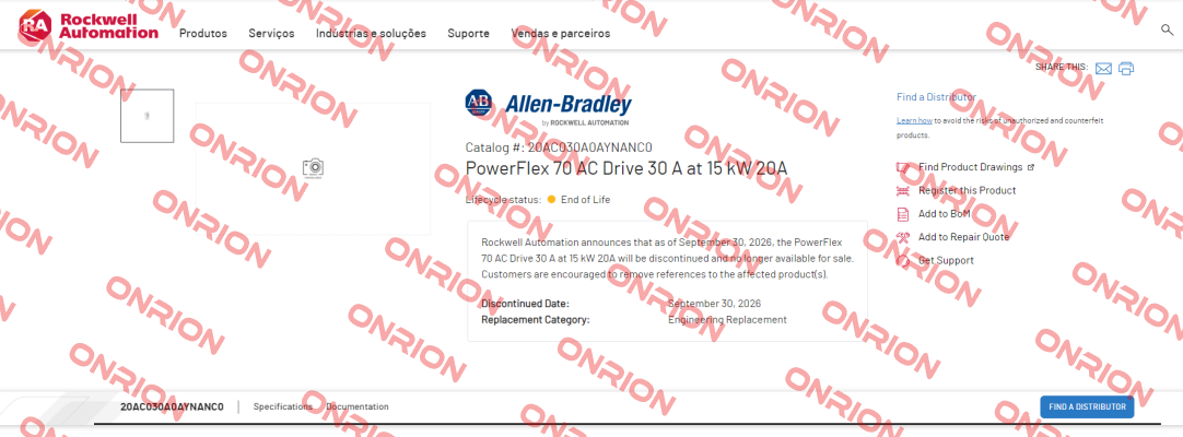 20AC030AOAYNANCO Allen Bradley (Rockwell)