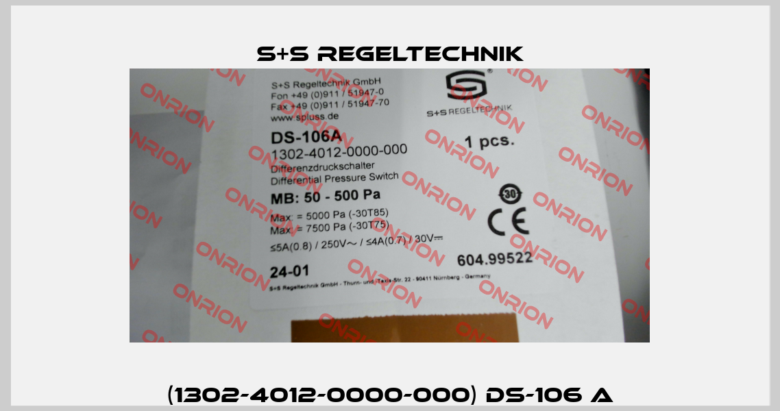 (1302-4012-0000-000) DS-106 A S+S REGELTECHNIK