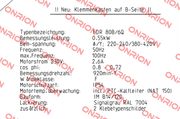 P/N: 2502.5282.2 Type: FDR 80B-6Q Dietz-Motoren