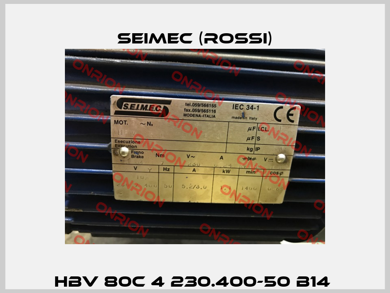 HBV 80C 4 230.400-50 B14  Seimec (Rossi)