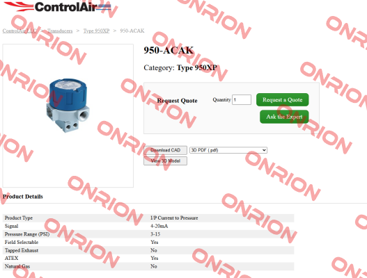 950-ACAK ControlAir