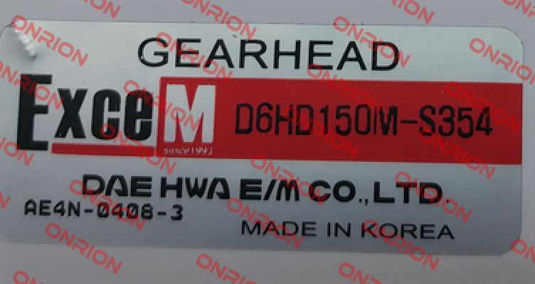 D6HD150M-S354  Excem