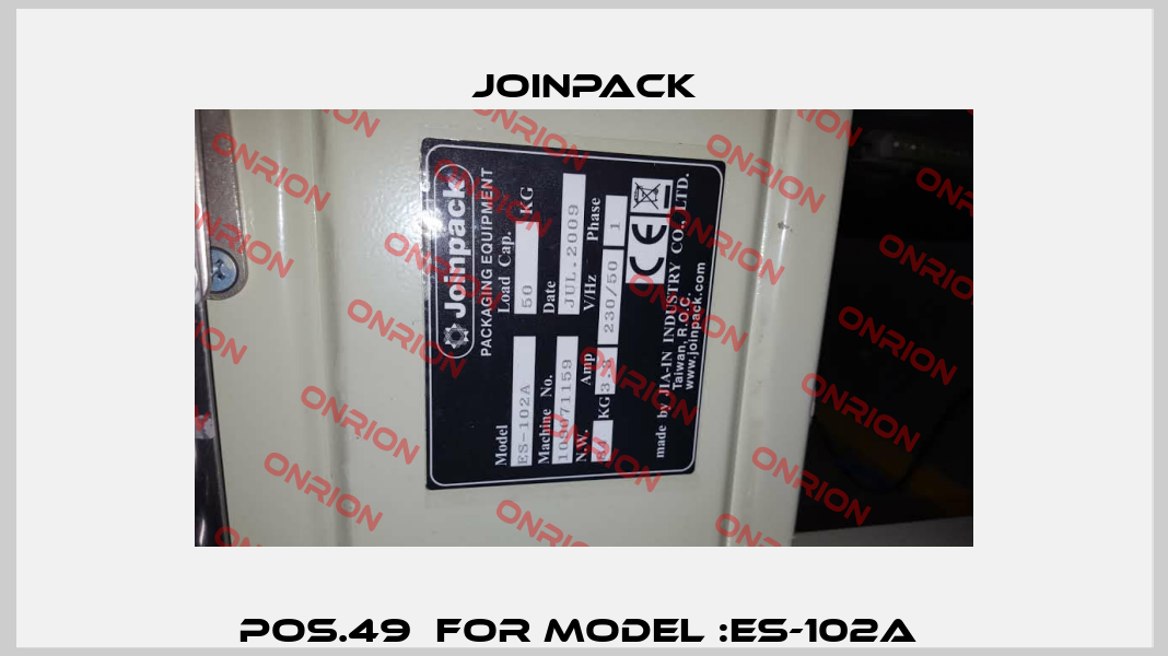 pos.49  for model :ES-102A  JOINPACK