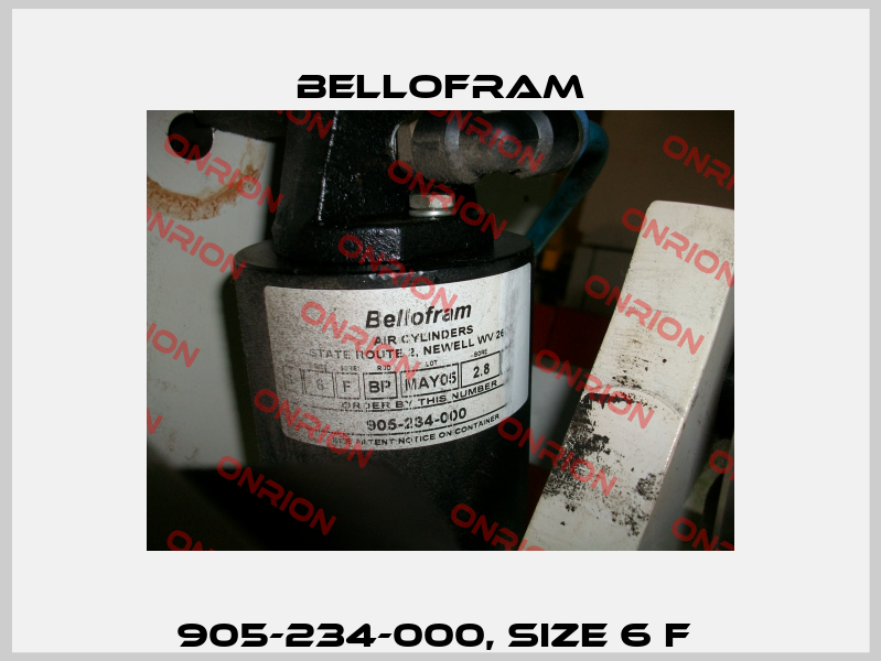 905-234-000, Size 6 F  Bellofram