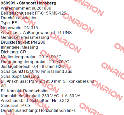 FF-015RMS-125 Honsberg