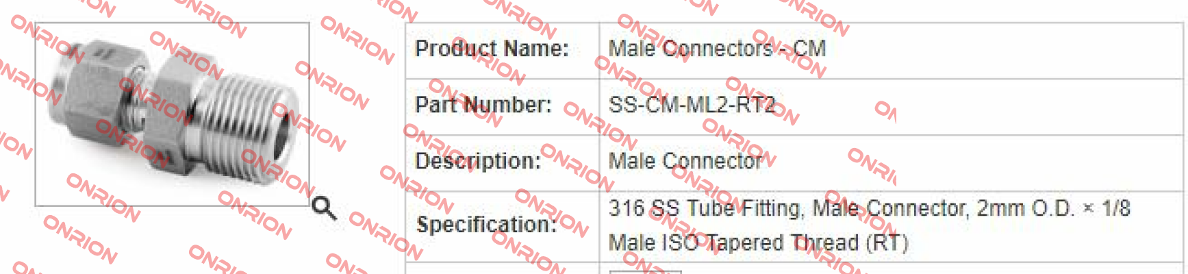 P/N: SS-CM-ML2-RT2  Fitok